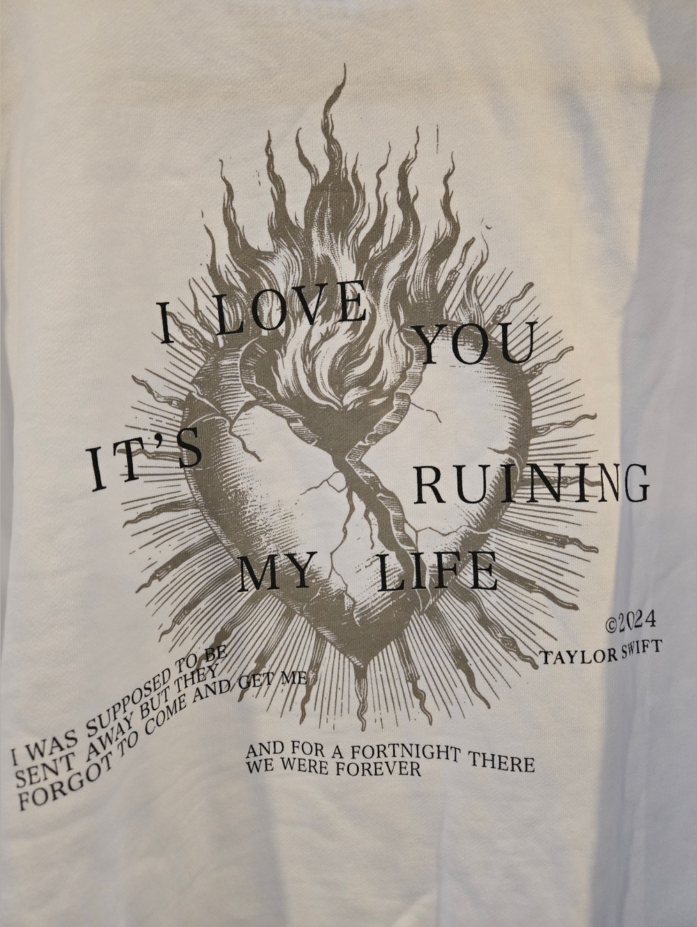 The Tortured Poets Department Graphic Sweatshirt 3XL XXXL Taylor Swift Unisex - Picture 4 of 8